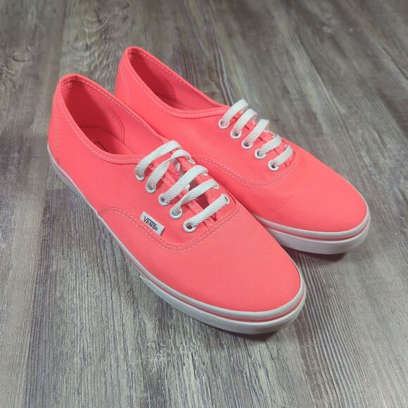 VANS Shoes - VANS Authentic Lo Pro Skate Shoes Neon Coral Women's Size 8 UK 5.5 EUR 38.5